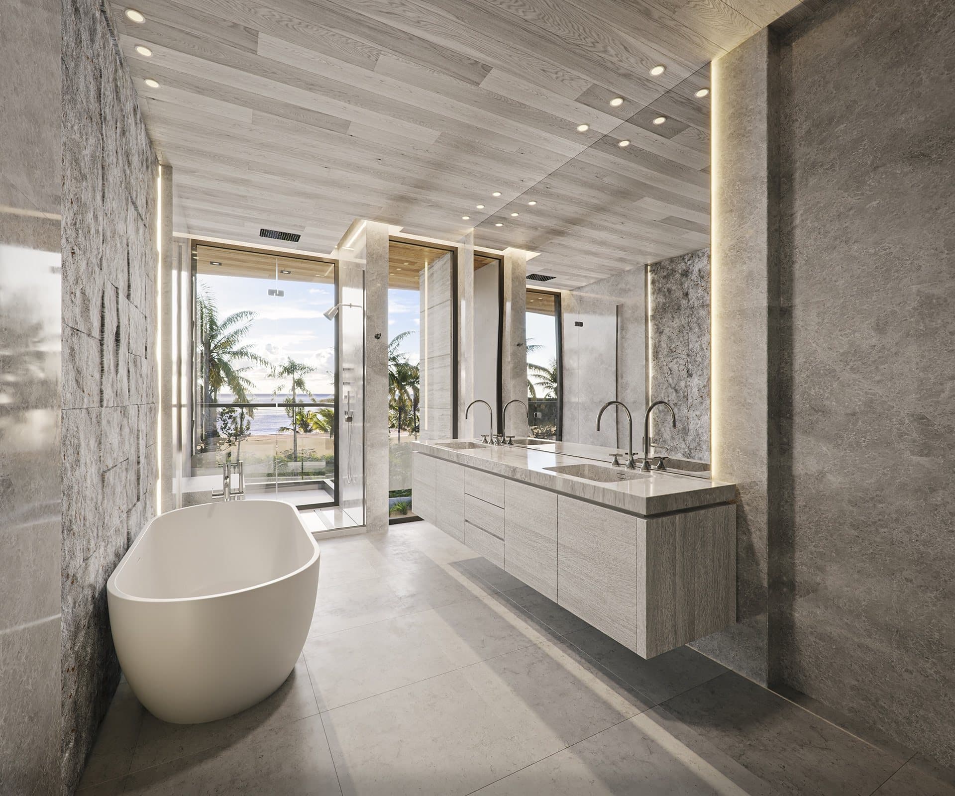 Townhouse 1 primary bathroom